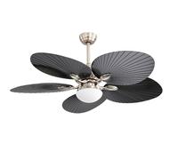 Ventilatore da soffitto Fabrilamp Tropical con Motore e Luce 35W Nichel