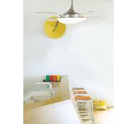 Ventilatore da soffitto Fanaway Evo3 Cromo Telecomando Lampada Einklappbare Pale [EEK: A++]