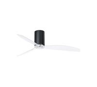 Faro Mini Tube Fan Ventilatore da soffitto con controllo 32W Nero lucido/Trasparente