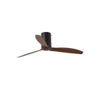 Faro MINI TUBE FAN Ø128 CMS NEGRO MATE 3 PALAS MADERA