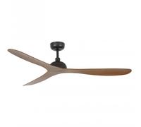 Ventilatore da soffitto Faro Gotland con telecomando 30W nero/legno