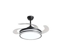 Ventilatore da soffitto Ganuwa con illuminazione a LED con telecomando, dotato di innovativo meccanismo di apertura e apertura delle ali [60 Watt]