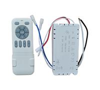Ventilatore da Soffitto Invisibile Luce Telecomando Alloggiamento PC 20W