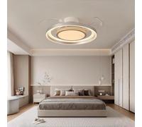 Ventilatore da soffitto invisibile moderno e di lusso con luce | For soggiorno, camera da letto, sala da pranzo, elegante decorazione for la casa contemporanea(B)