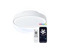 Ventilatore da soffitto Ksix Mistral con illuminazione LED a intensità variabile - Diametro 43,6 cm - - Nouvo