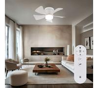 Ventilatore da Soffitto Lampada Corridoio Ventola Timer Cct Telecomando LED [EEK: Inaditato]