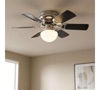 Ventilatore Lampada Soffitto LED Estate Funzionamento Invernale Pale Reversibile