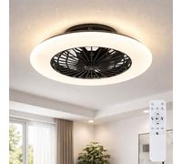 Ventilatore da Soffitto Lampada LED Regolabile Telecomando Sterneneffekt D 50 CM
