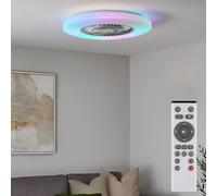 Ventilatore da Soffitto Lampada LED Regolatore Telecomando Ritorno Timer 59,5 CM [EEK: Inaditato]