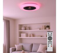 Ventilatore da Soffitto Lampada Telecomando Regolabile Opale LED Cct RGB [EEK: Inaditato]