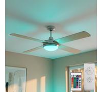 Ventilatore da Soffitto Lampada LED RGB Regolabile Telecomando Nel Ritorno D