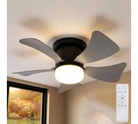 Globo Lighting Hines lampada da soffitto 1x9 W nero 03609A