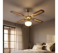 Ventilatore da Soffitto Lampada Vor-Rücklauf Quattro Pale con Interruttore [EEK: Inaditato]