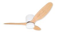 Ventilatore da soffitto LED ATOMANT con luce LED da 20W e pale in legno, diametro Ø107cm, luce CCT dimmerabile 2100LM, motore DC silenzioso e a basso consumo, 6 velocità, modalità Estate/Inverno,