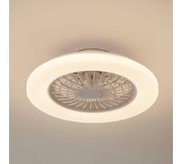 Ventilatore da soffitto LED Lindby Vedin, bianco, DC, Ø 49 cm, CCT LINDBY