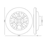Ventilatore da soffitto LED Philips Amigo, bianco, 49 cm, CCT, DC Philips