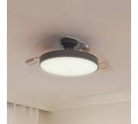 Ventilatore da soffitto LED Philips Atlas, nichel, silenzioso, CCT Philips