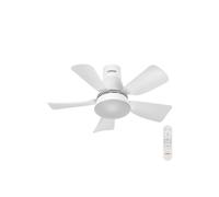 OSRAM Ventilatore da soffitto LED Leste, bianco, 21 W, 1.200 lm, 3000/4000/6500 K, 445 mm, angolo di emissione 110°, durata 20.000 h, IP20, dimmerabile, telecomando incluso
