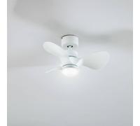 Ventilatore da soffitto Lindby LED Enon, bianco, motore DC, silenzioso LINDBY