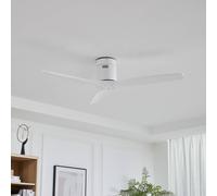 Ventilatore da soffitto Lucande Vindur, bianco, DC, silenzioso LUCANDE