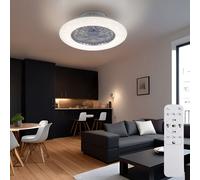 Ventilatore da Soffitto Macchina Del Vento Lampada LED Regolabile 3 Tempi Timer [EEK: Inaditato]