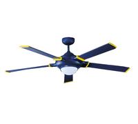 Ventilatore da soffitto moderno BLUE STAR luce blu illuminazione telecomando ... [EEK: G]