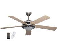 Ventilatore da Soffitto Niklas Woodsky IN LEGNO - Potenza 60 Watt - Con telecoma
