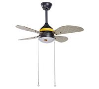 Ventilatore da soffitto per cameretta a forma di ape con lame grigie Dolores