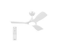 Ventilatore da soffitto Philips Olas con lampada LED, telecomando RF, 6 velocità, flusso d'aria bidirezionale, bianco - Nouvo