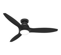 Ventilatore da soffitto piatto con luce LED e telecomando Calabasas Nero DC Fan [EEK: Non valutato]