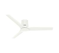 Ventilatore Da Soffitto Piatto Con Telecomando Athens Bianco Hunter Senza Luce [EEK: Non valutato]