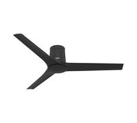 Ventilatore Da Soffitto Piatto Con Telecomando Athens Nero Hunter Senza Luce [EEK: Inaditato]