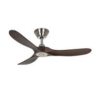 Ventilatore Da Soffitto Piccolo Eco Genuino Cromo Noce 122 CM Con Telecomando [EEK: Inaditato]