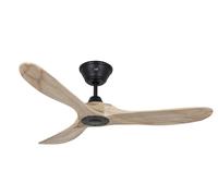 Ventilatore Da Soffitto Piccolo Eco Genuino Nero Legno 122 Cm Con Telecomando [EEK: Inaditato]