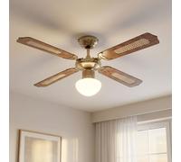 Ventilatore da Soffitto Plafoniera LED Passare Destra Linkslauf Pale Reversibile