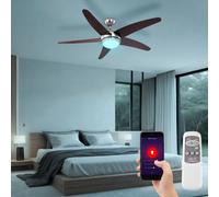 Ventilatore da Soffitto Plafoniera LED Telecomando RGB Raffreddamento Regolabile [EEK: G]