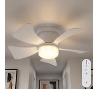 Ventilatore da Soffitto Lampada Corridoio Ventola Timer Cct Telecomando LED [EEK: Inaditato]