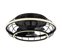 Ventilatore da soffitto plafoniera telecomando dimmerabile LED lampada da soggiorno CCT