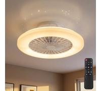Ventilatore da Soffitto Plafoniera Ventilatorlampe LED Sterneneffekt Telecomando