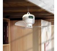 Ventilatore da soffitto portatile con telecomando, ventilatori da soffitto da campeggio, batteria 8000 mAh e luce notturna per attività domestiche o all'aperto