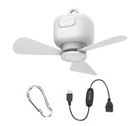 Ventilatore da soffitto portatile per | Ventilatore a sospensione USB,Ventilatore da soffitto portatile a 3 velocità regolabile USB per giardino, camera da letto, , , gazebo