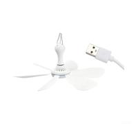 Ventilatore da soffitto portatile USB per tenda da campeggio, sei design silenzioso con telecomando, quattro impostazioni di circolazione d'aria, alimentato a batteria, piccolo ventilatore per