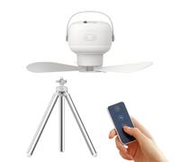 Ventilatore Da Soffitto Portatile - Ventilatore Da Soffitto Tenda Con Luce | Ventilatori Da Campeggio Leggero E Telecomando | 7200 mAh Batteria Gear Di Sopravvivenza All'aperto Per Baldacchino L