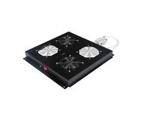 Ventilatore da soffitto Roline nero (RAL 9005) acciaio robusto - Nouvo