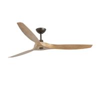 Faro MOREA L Ventilatore da soffito marrone chiaro DC - bianco acciaio 33519