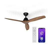 Ventilatore da soffitto Santa Elena Smart 52" 10260m³/h pale in vero legno 6 impostazioni di velocità telecomando