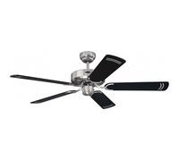 Ventilatore Da Soffitto Senza Lampada WESTINGHOUSE CYCLONE Acciaio E Nero 132 Cm [EEK: Inaditato]