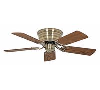 Ventilatore da Soffitto Senza Luce Piatto Classic 103 CM Ottone Quercia