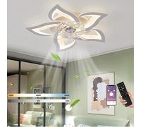 VENTILATORE DA SOFFITTO SILENZIOSO CON ILLUMINAZIONE LED PLAFONIERA PER CAMERA D