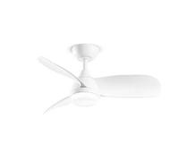 Perenz Ventilatore da Soffitto con Luce 7192 B CT Bianco d. 91,5 cm, 3 pale, 6 velocità, motore DC 35 W, silenziatore